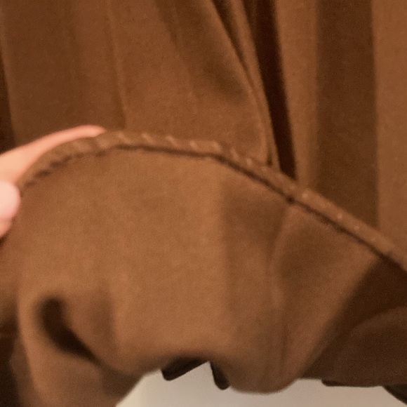 Brown polyester pleated skirt - Picture 5 of 5